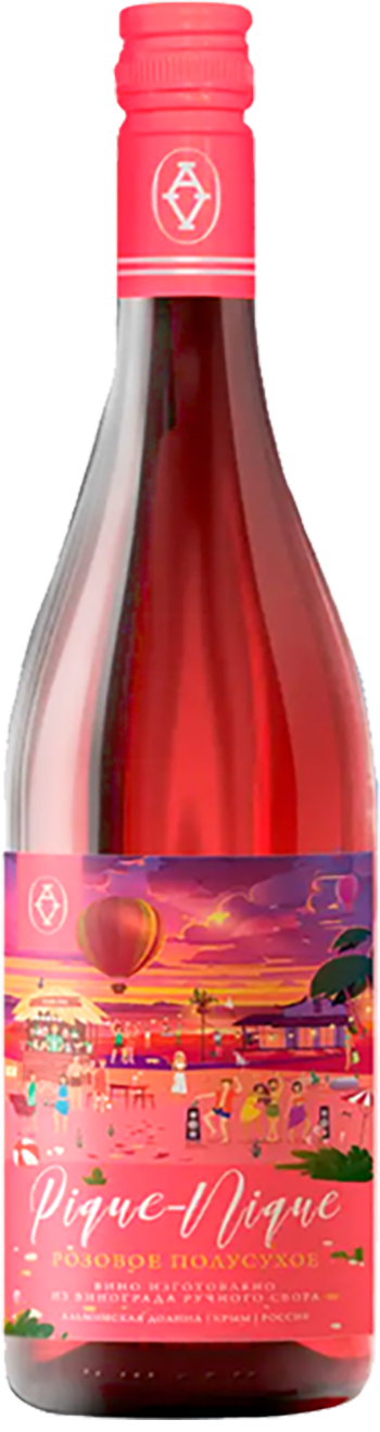 Пикник Розовое Полусухое Крым ЗГУ Альма Валлей 0.75 л