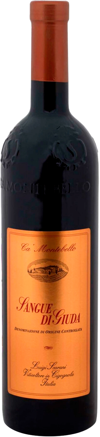 Сангуэ ди Джуда Отльтрепе Павезе DOC Ка' Монтебелло 0.75 л