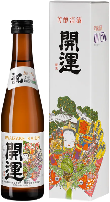 Кайун Иваидзаке Дои Сюдзодзё в подарочной упаковке 0.3 л