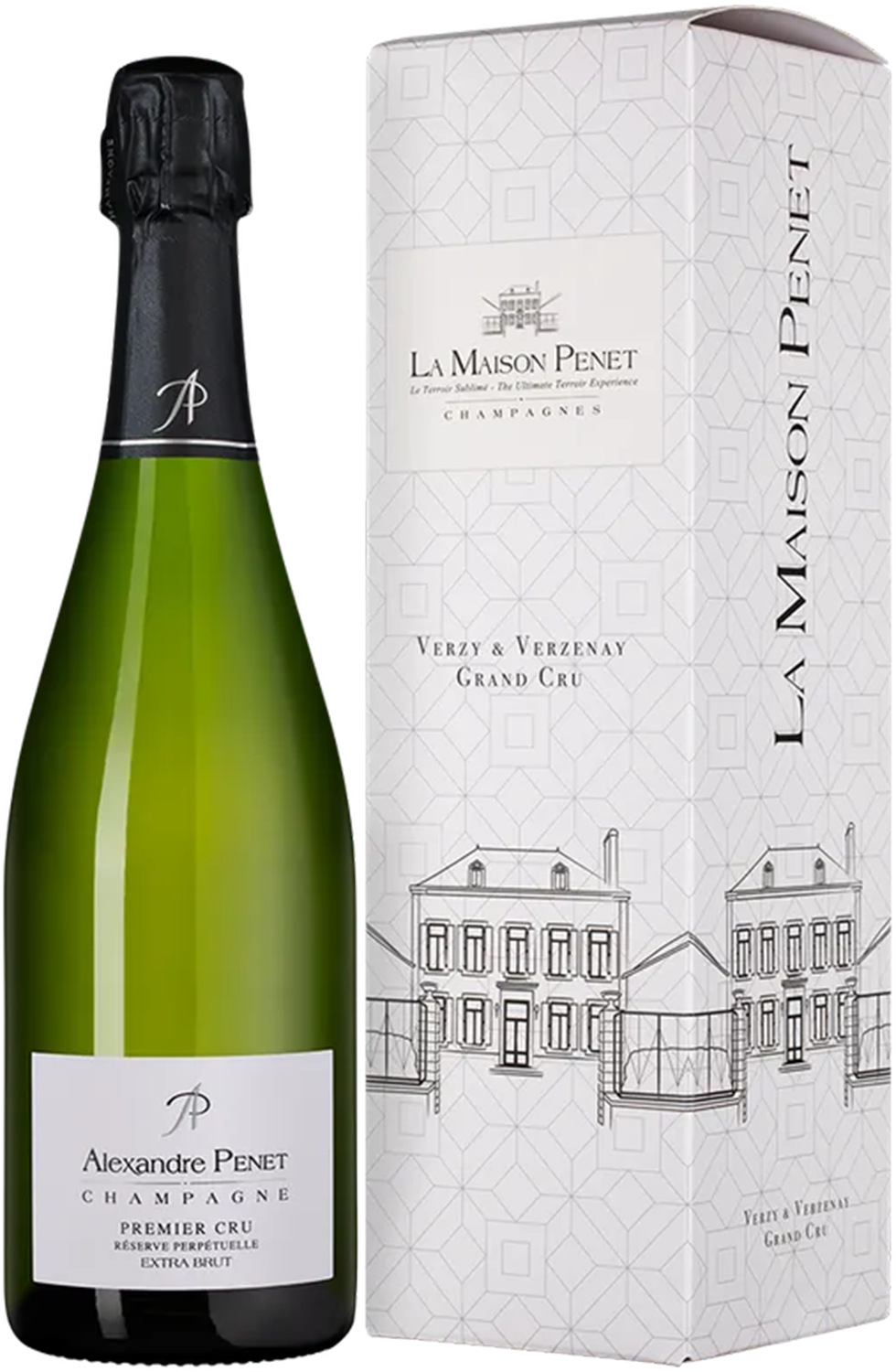Премье Крю Шампань AOC Ла Мэзон Пене в подарочной упаковке 0.75 л