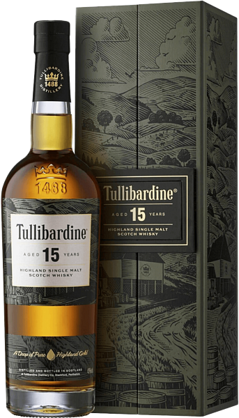 Tullibardine Highland Single Malt Scotch Whisky 15 y.o. (gift box), 0.7л
