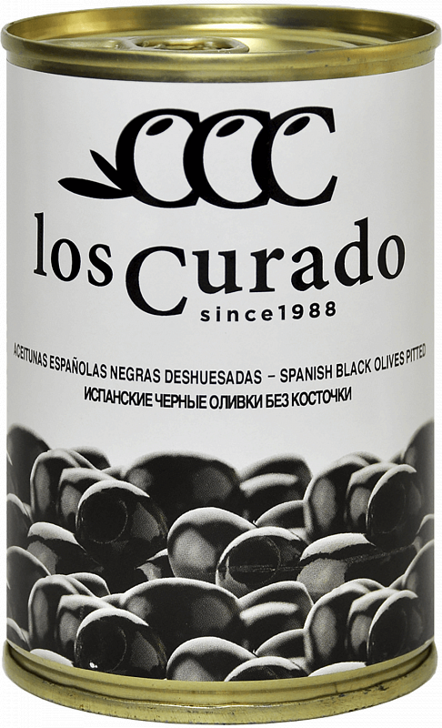 Черные оливки без косточки Лос Курадо 0.3 л