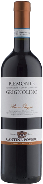 Grignolino Buon Paggio Piemonte DOC Cantine Povero, 0.75 л в Санкт-Петербурге