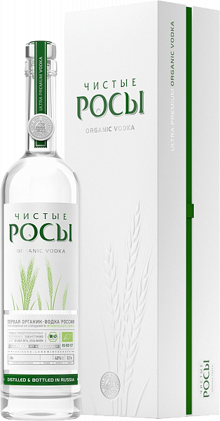 Vodka Chisti Rosi (gift box), 0.7л
