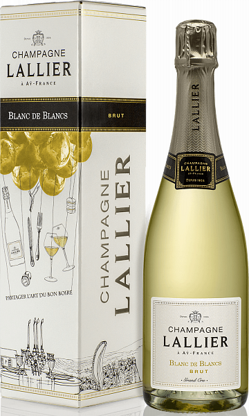 Lallier Blanc de Blancs Brut Grand Cru Champagne AOC (gift box), 0.75л