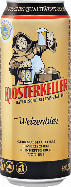 Klosterkeller Weizenbier, 0.5л