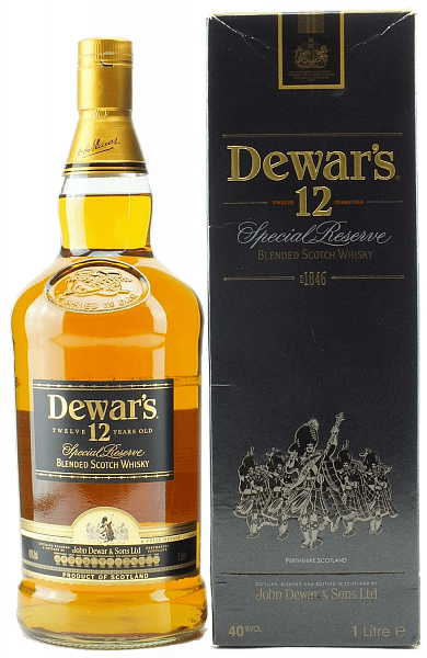 Dewar's Special Reserve 12 y.o. Blended Scotch Whiskey (gift box), 1л