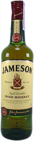 Jameson Triple Distilled Irish Whiskey, 0.7 л в Санкт-Петербурге