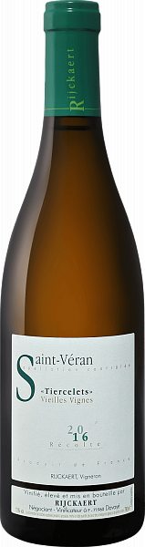 Tiercelets Vieilles Vignes Saint-Veran AOP Domaine Rijckaert, 0.75 л
