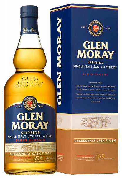 Glen Moray Elgin Classic Chardonnay Cask Finish Speyside Single Malt Scotch Whisky (Подарочная упаковка), 0.7 л в Санкт-Петербурге
