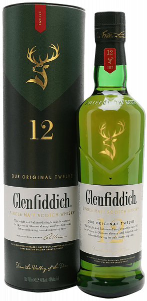 Glenfiddich Single Malt Scotch Whisky 12 y.o. (Подарочная упаковка), 0.75 л в Санкт-Петербурге