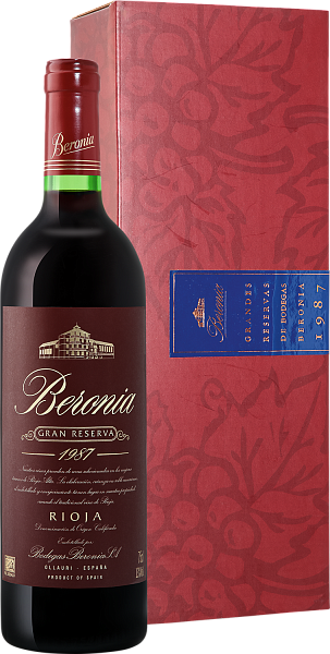 Gran Reserva Rioja DOCа Bodegas Beronia, 0.75 л в Санкт-Петербурге