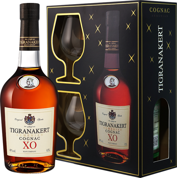 Tigranakert XO (gift box with 2 glasses), 0.5 л в Санкт-Петербурге