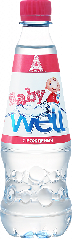 Вода негазированная питьевая Бейби Велл (ПЭТ) 0.5 л