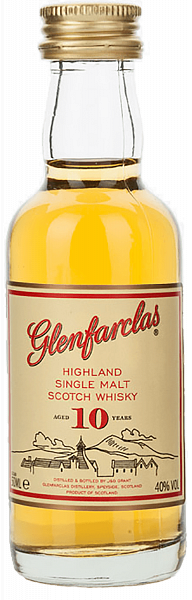 Glenfarclas Single Malt Scotch Whisky 10 y.o., 0.05л