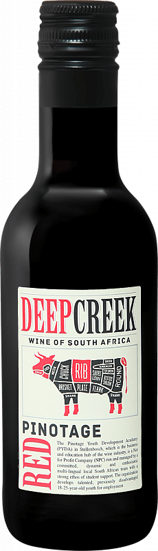 Вино красное сухое Deep Creek Pinotage Western Cape WO Origin Wine ...
