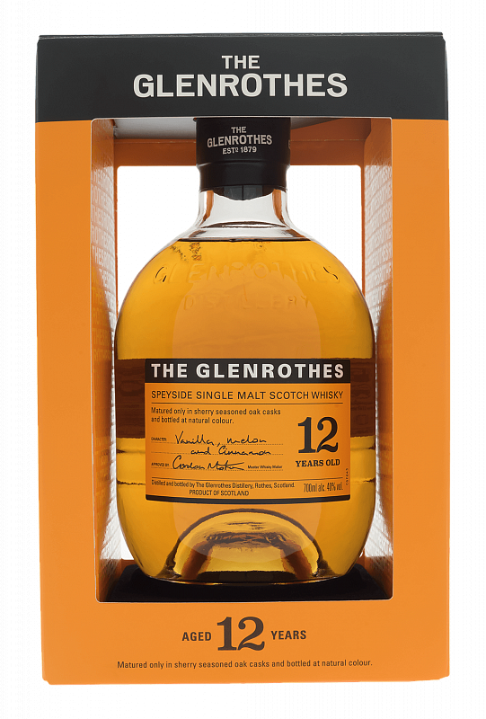 Гленротс 12 лет Спейсайд односолодовый шотландский виски в подарочной упаковке 0.7 л