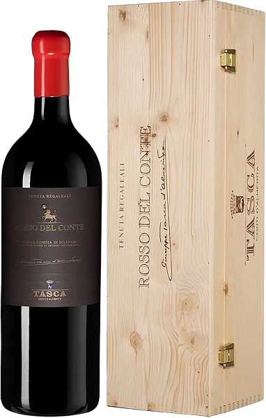 Tenuta Regaleali Rosso del Conte Contea di Sclafani DOC Tasca d'Almerita (gift box), 1.5 л в Санкт-Петербурге