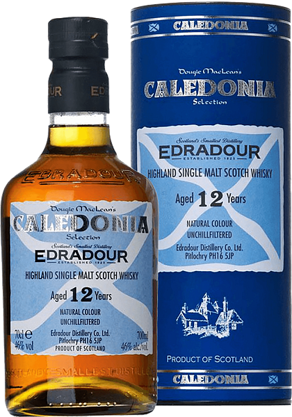 Edradour Caledonia Highland Single Malt Scotch Whisky 12 y.o. (gift box), 0.7 л в Санкт-Петербурге