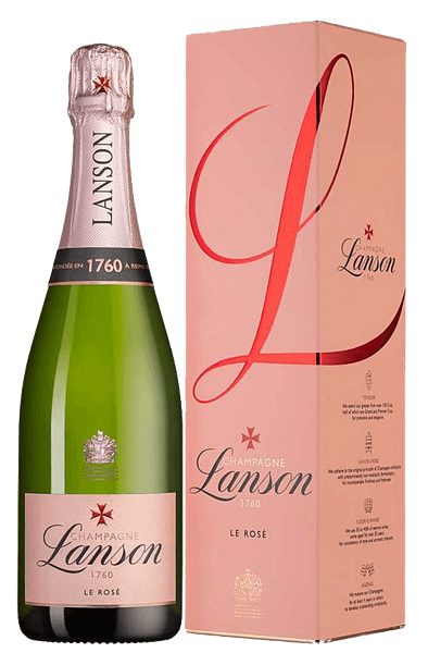 Lanson Le Rose Brut Champagne AOC (gift box), 0.75 л в Санкт-Петербурге