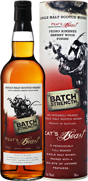 Peat’s Beast Pedro Ximenez Sherry Wood Finish Batch Strength Single Malt Scotch Whisky (gift box), 0.7 л в Санкт-Петербурге