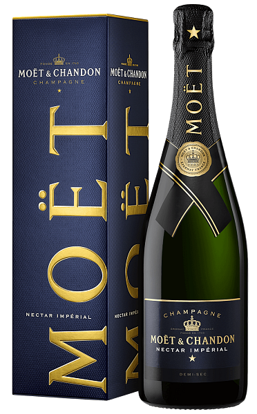 Moet & Chandon Nectar Imperial Demi-Sec Champagne AOC (gift box), 0.75 л в Санкт-Петербурге