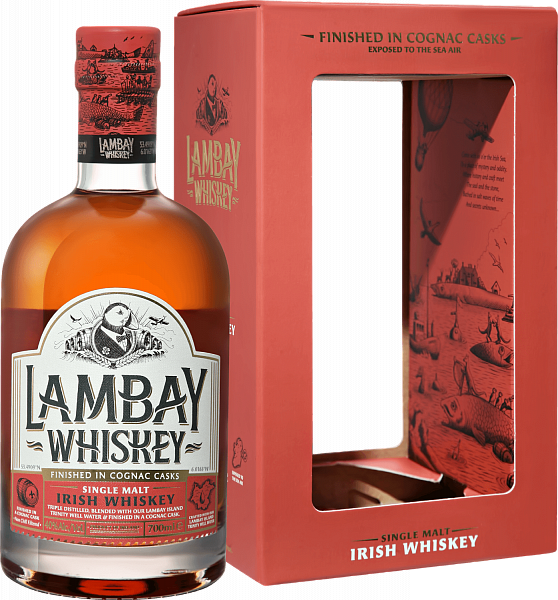 Lambay Single Malt Irish Whiskey 5 y.o. (gift box), 0.7л