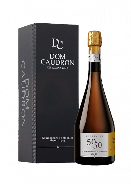 Игристое вино Dom Caudron Sublimite 50/50 Brut Champagne AOC (gift box), 0.75 л