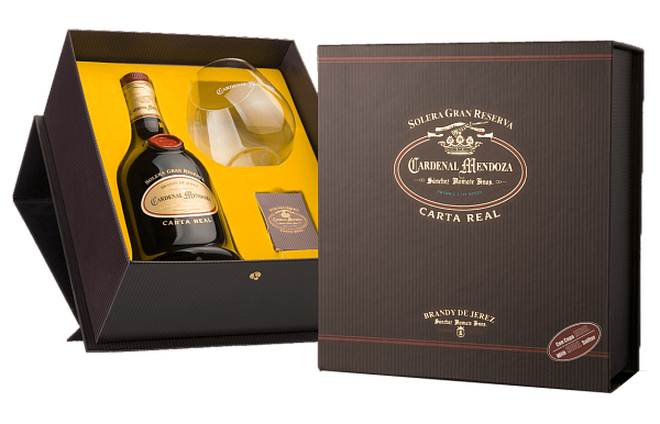 Cardenal Mendoza Carta Real Solera Gran Reserva (gift box with glass), 0.7 л в Санкт-Петербурге