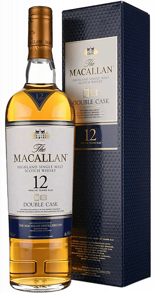 The Macallan Double Cask 12 y.o. Highland single malt scotch whisky (gift box), 0.7л
